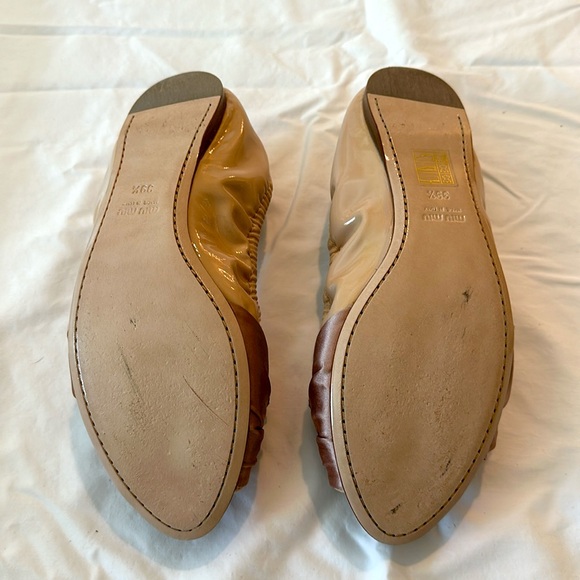 Miu Miu Peeptoe Ballet Flats - Picture 8 of 14